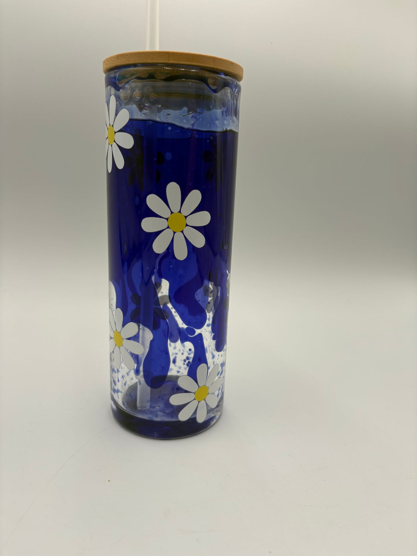 Daisy lava drip tumbler