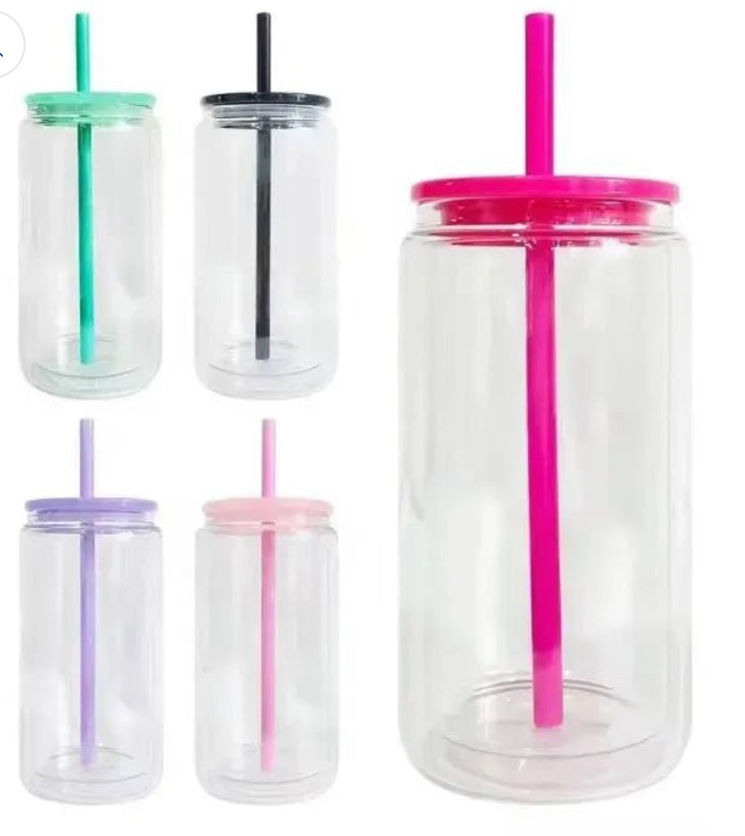 16oz Acrylic Snowglobe Tumbler