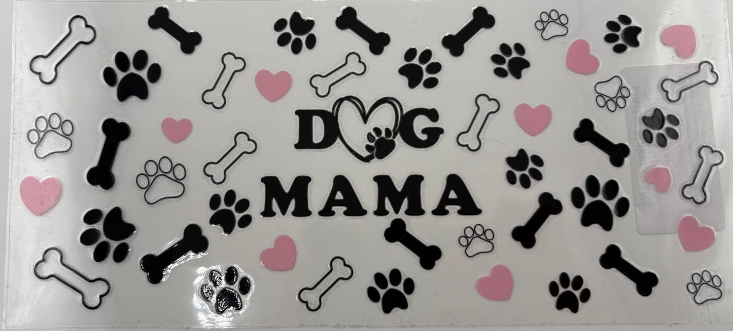 Dog Mama Pink Hearts