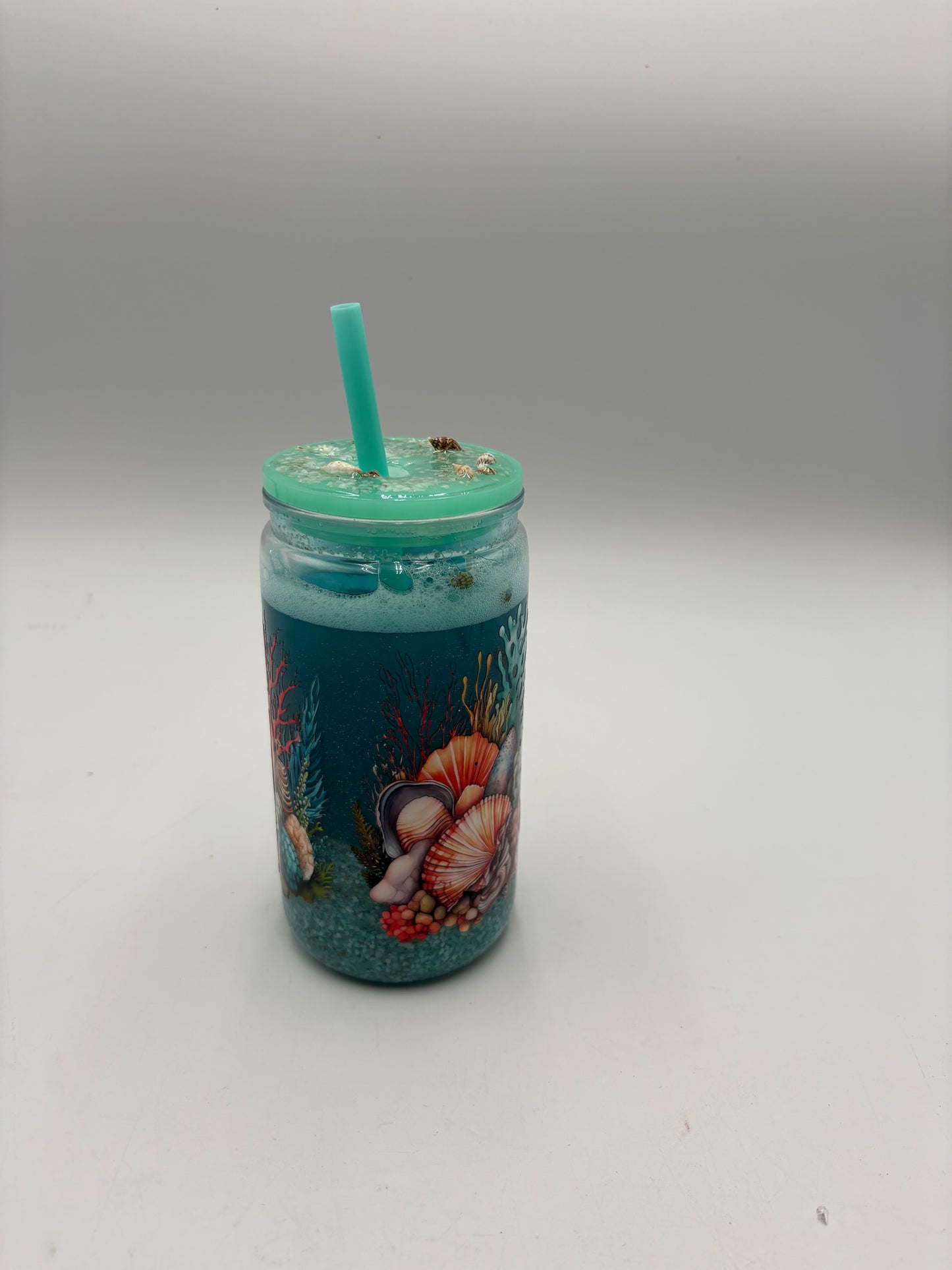 Turtle Beach Tumbler with custom lid