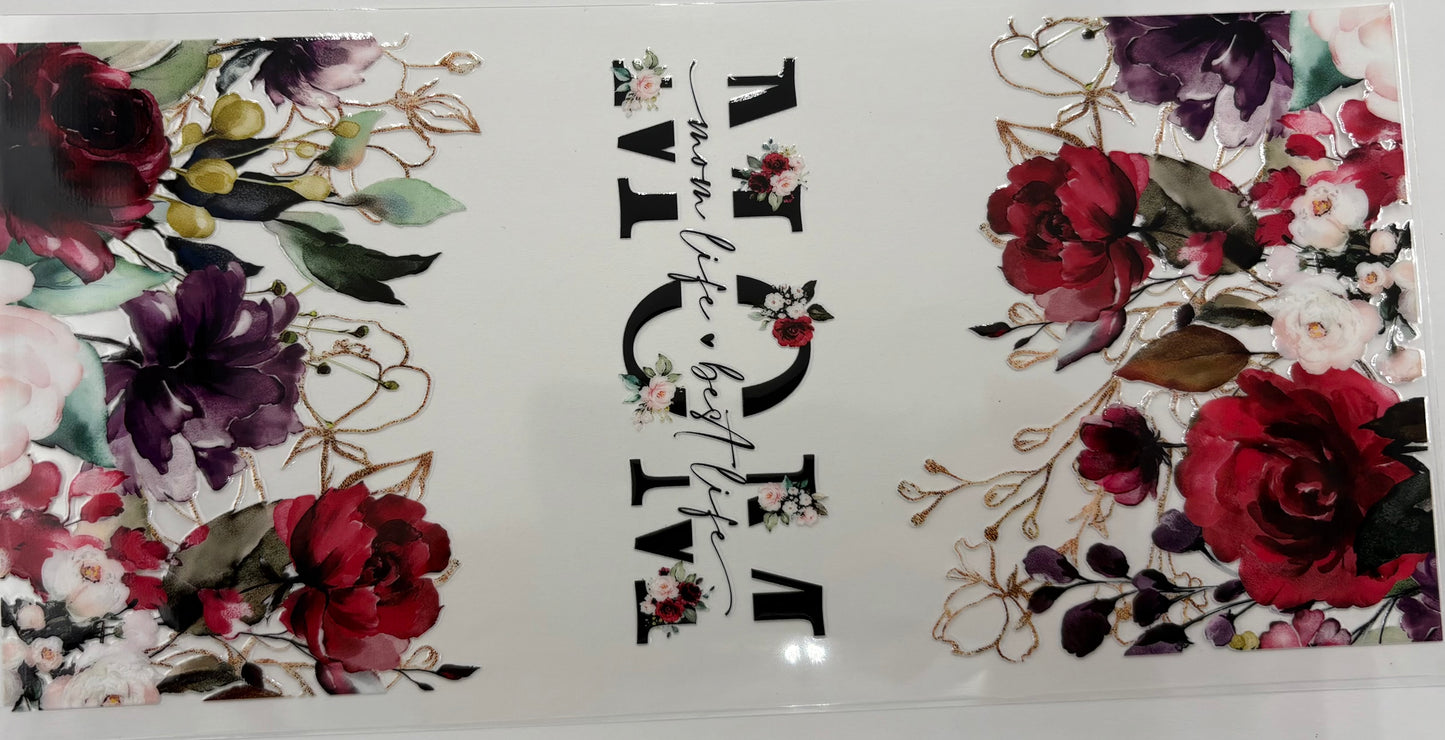 Mom Life Best Life red